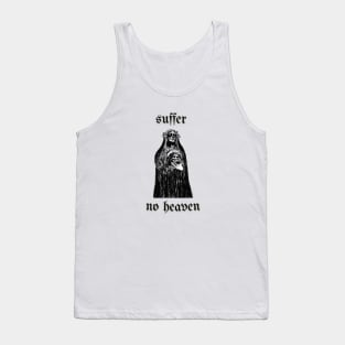 Black And White: Dark Sad No Heaven  - suffer Tank Top